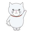 丸いフォルムの猫の差し替えイラスト