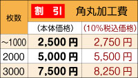 再注文価格_角丸加工