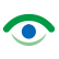 緑と青の瞳の眼科用マークma11