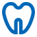 青い線の歯の歯科医院用マークmb03