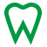緑の歯の歯科医院用マーク