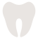 グレーの歯の歯科医院用マークmb08