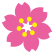 桜の花の差替えマークmf20